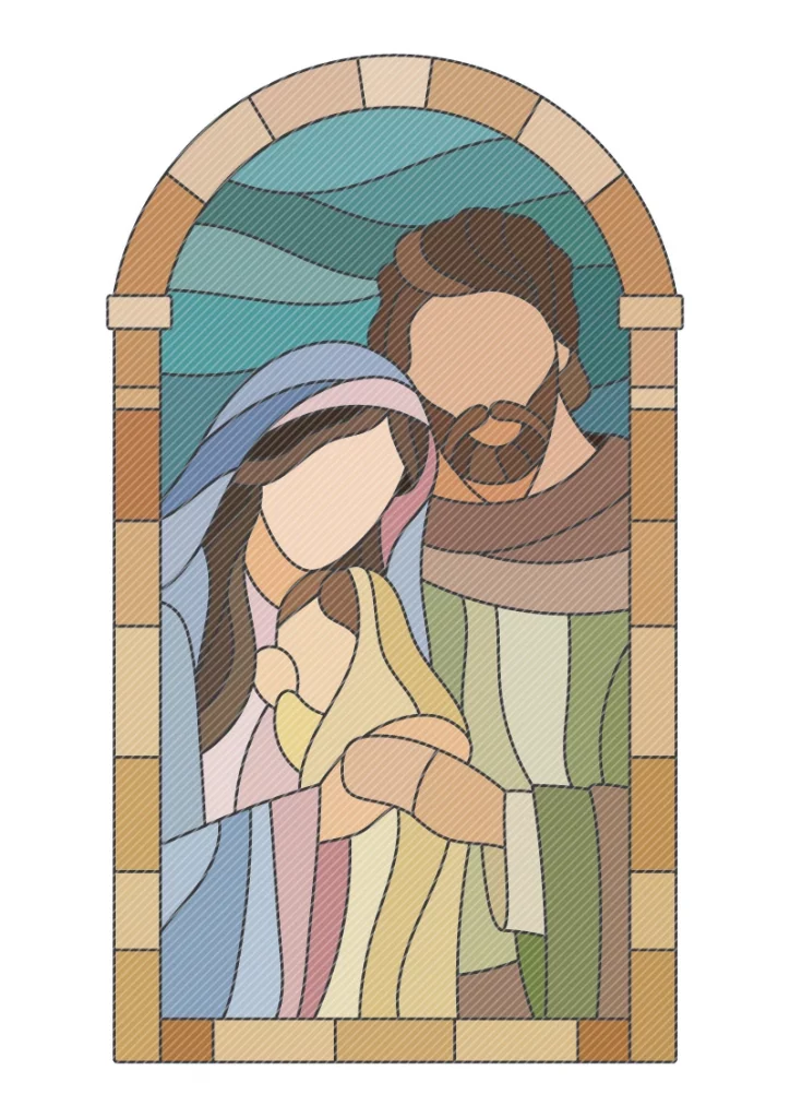 Life of Jesus coloured page 03