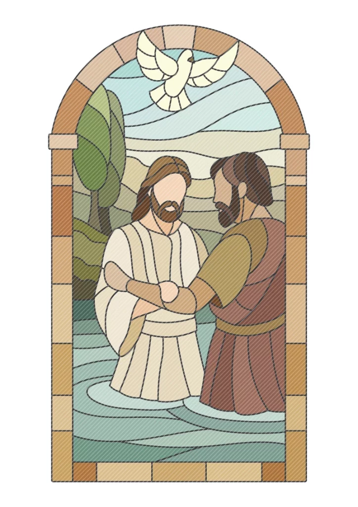 Life of Jesus coloured page 05