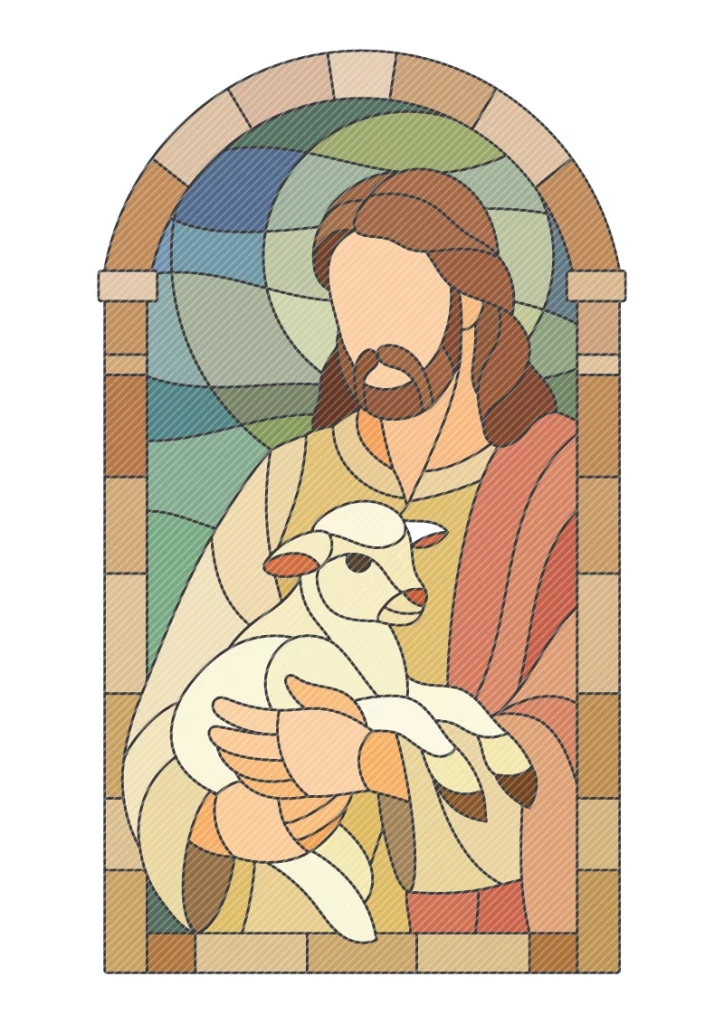 Life of Jesus coloured page 10