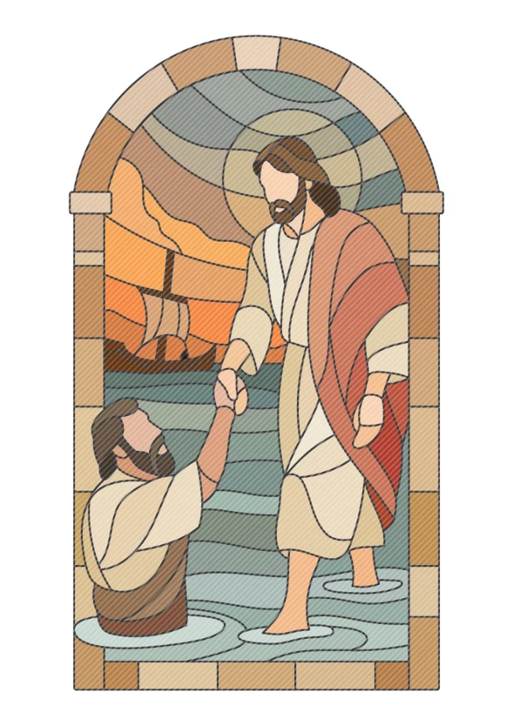 Life of Jesus coloured page 11